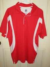 910V2 Champion H872 Men Double Dry Performance Collared Polo T-Shirt MD RedWhite