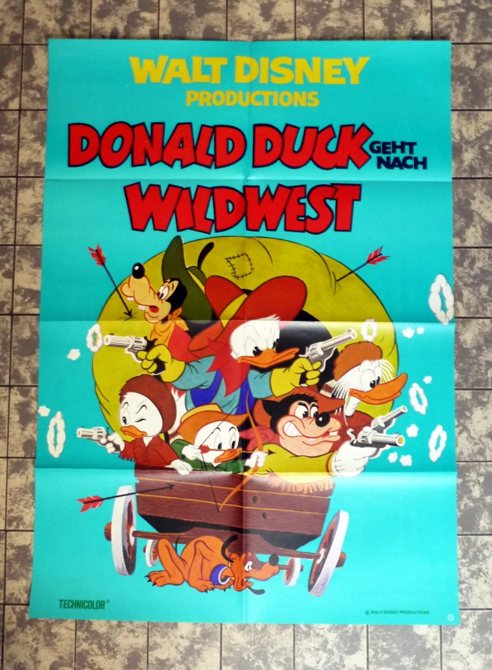 WALT DISNEY * Donald Duck geht nach Wildwest - A1-FILMPOSTER -German 1-Sheet ´65 - Bild 1 von 1