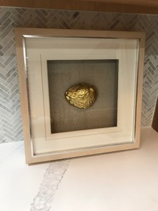 Pottery Barn Gold Shell Shadow Box Wall Decor Ebay