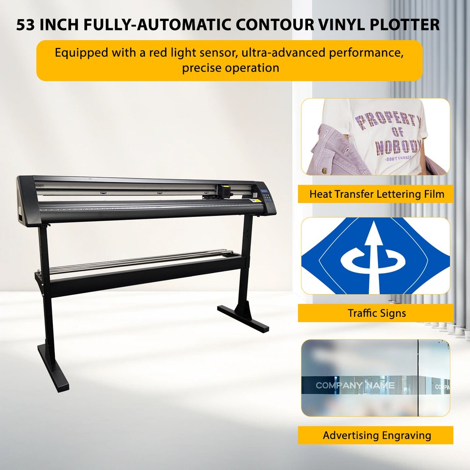 53inch Vinyl Cutter Machine Upgraded FullyAutomatic Vinyl Printer Sign
