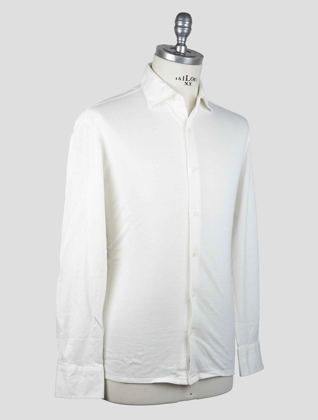 НОВАЯ БЕЛАЯ ЛЬНЯНАЯ РУБАШКА ИЗ ХЛОПКА LUIGI BORRELLI US 46 - EU 56 LBMZ10 53290₽