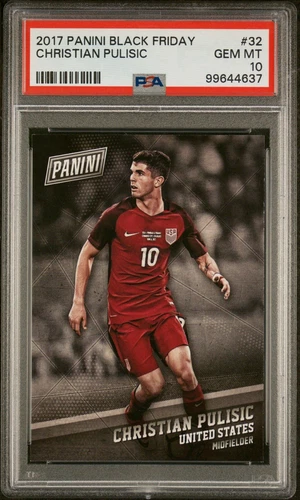 2017 Panini Black Friday #32 Christian Pulisic Rookie USMNT PSA 10