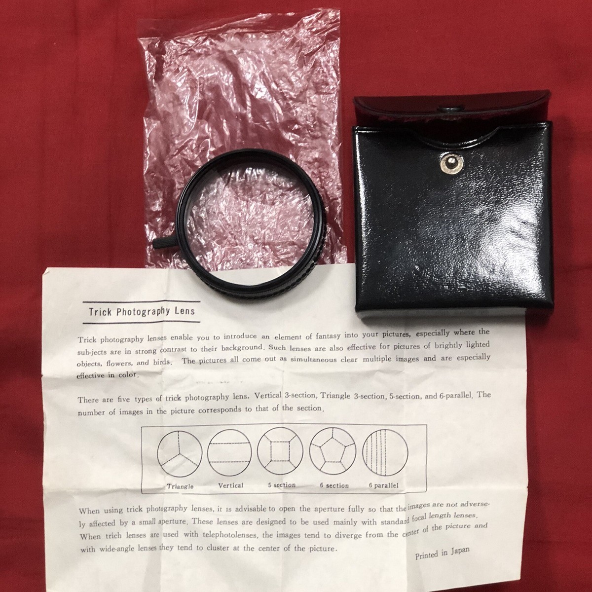 トリック　1〜5 Vintage Telesar 52mm 5 Section Trick Lens Filter with case