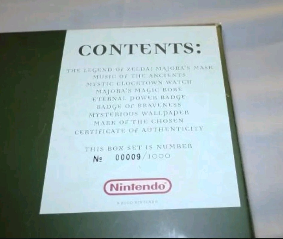 The Legend of Zelda: Majora's Mask Adventure set 009/1000 NEW