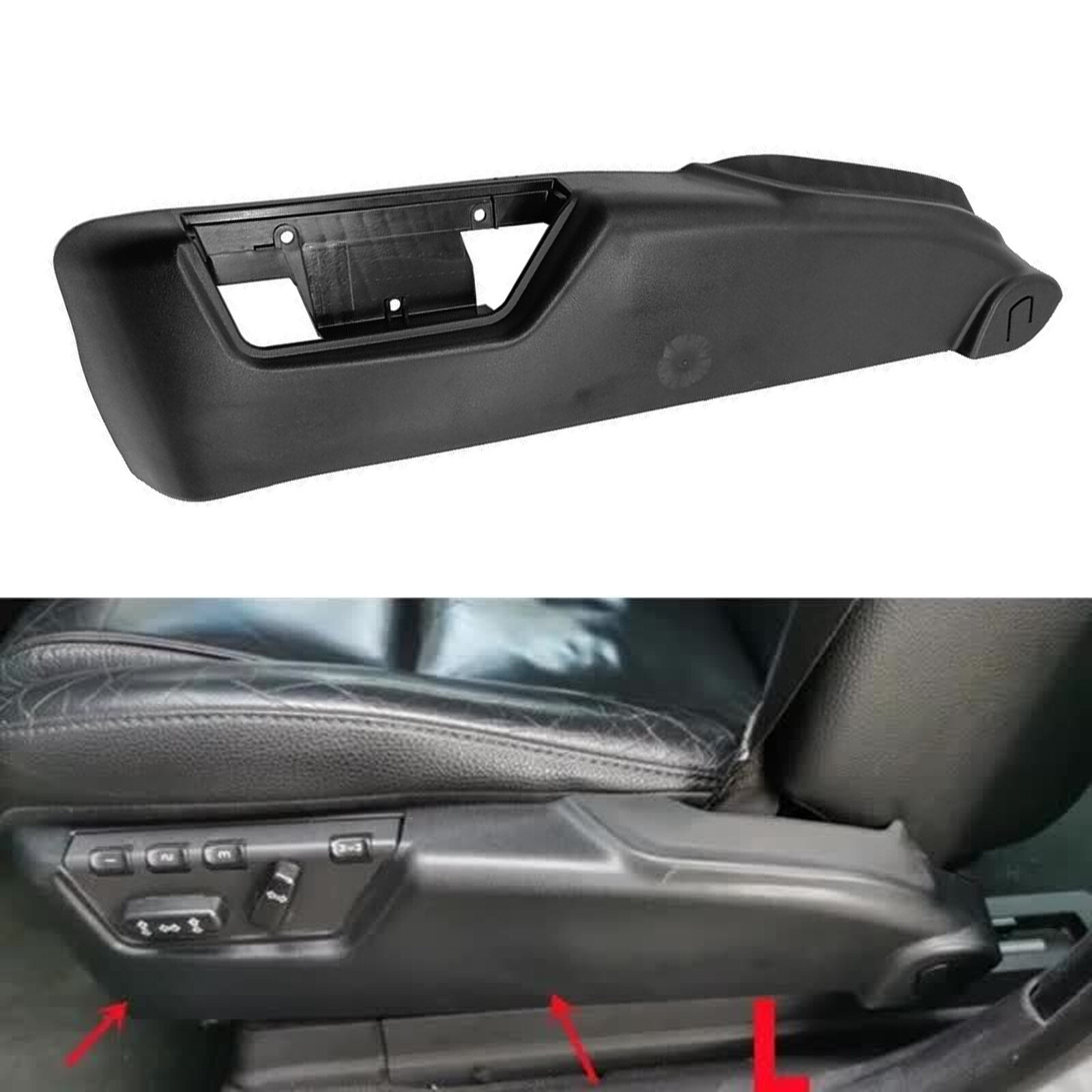 39802011 FrontLeft Seat Side Switch Panel Trim Cover ForVolvo S80