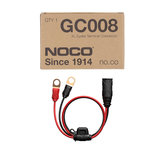 Cablaggio Con Terminali A Occhiello M10 XL 0,9m – Compatibile Con NOCO GC008 E Caricabatterie Genius G Series