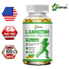 Acetyl L-Carnitine (ALCAR) 1500mg 120 Veg Capsules Cellular Energy Fatigue Focus