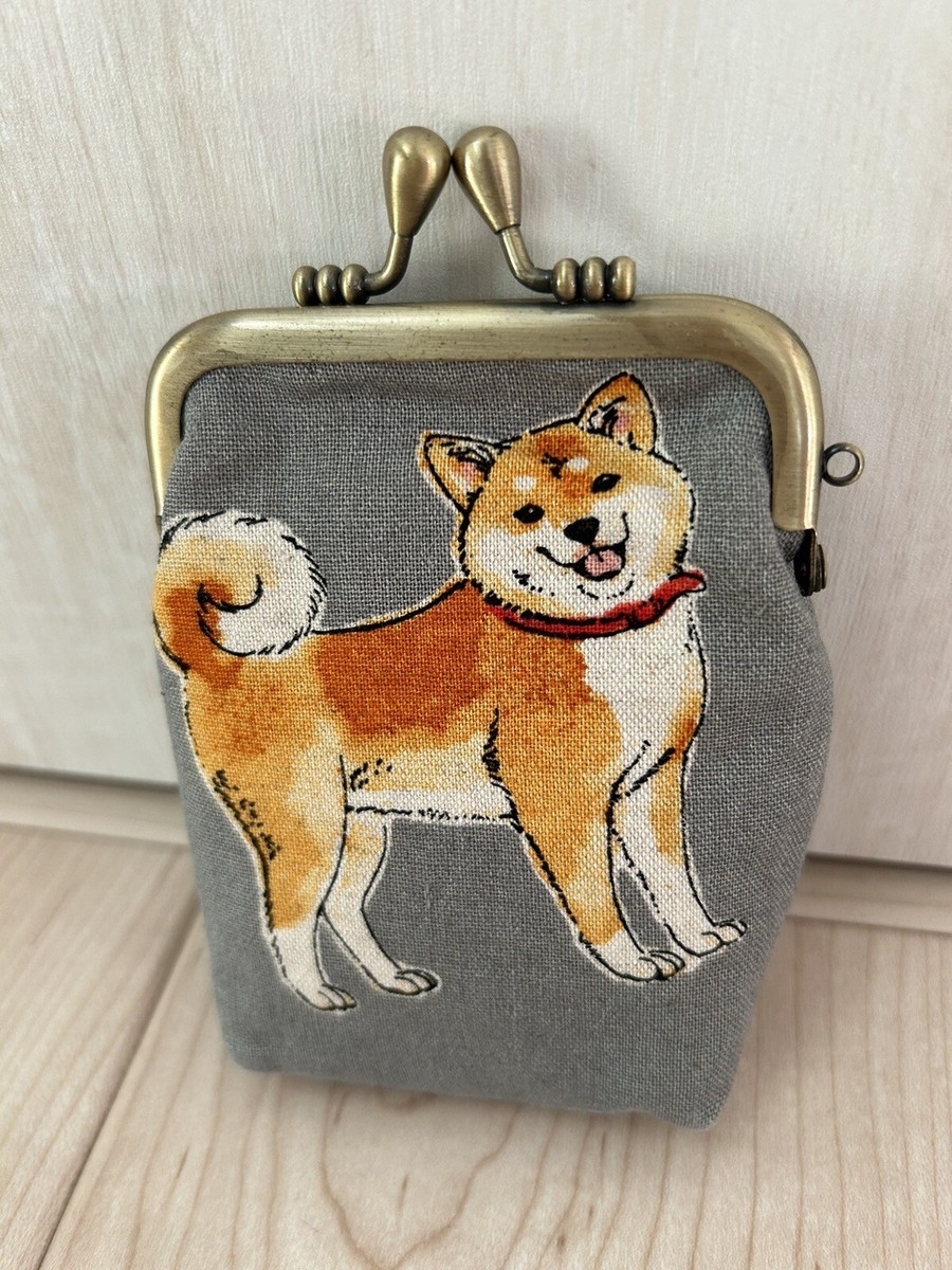 Shiba Inu Gamaguchi ( Kiss lock ) | eBay