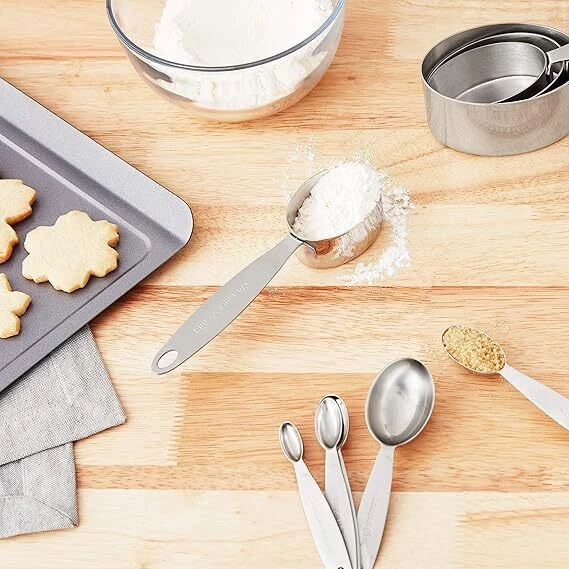 Cuisipro Stainless Steel Measuring Cup and Spoon Set - Image 3 of 4