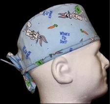 Looney Tunes Bugs Bunny Whats Up Doc Scrub Hat Chemo Cap