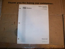 1977 Fmc- Bolens Snow Thrower Model 625 Parts List