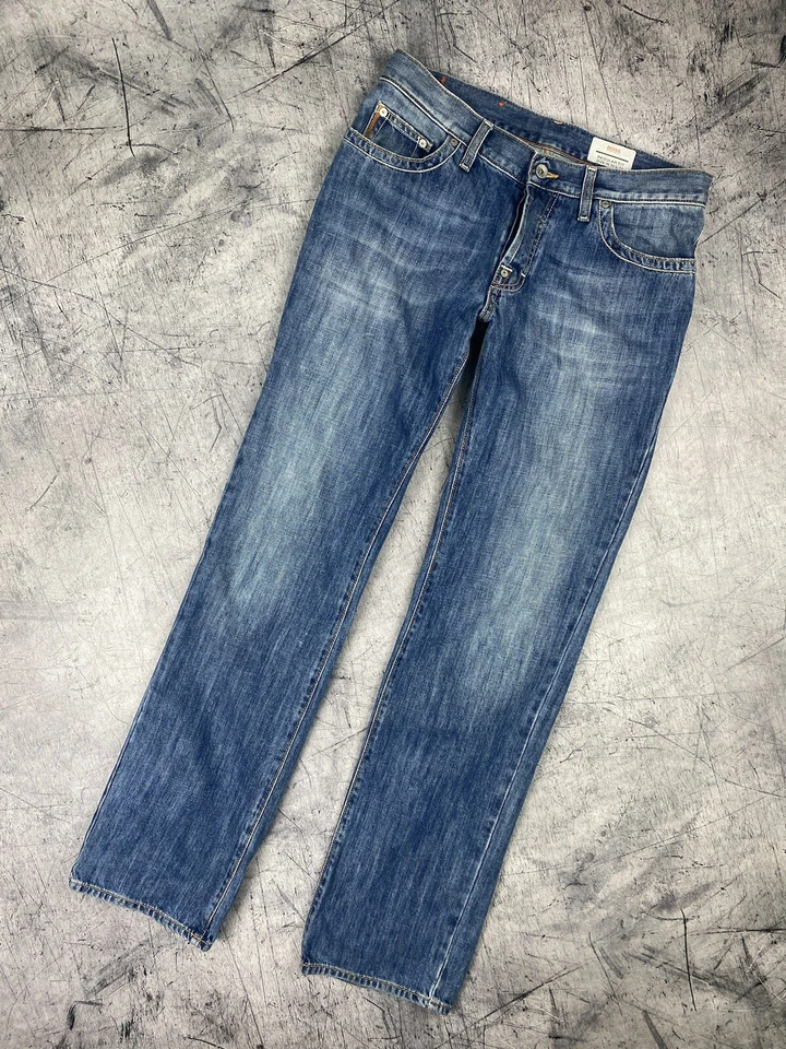 Hugo Boss Regular Fit Retro Wash Blue Jeans Men’s Size W32 L34 Designer - Image 4 of 4
