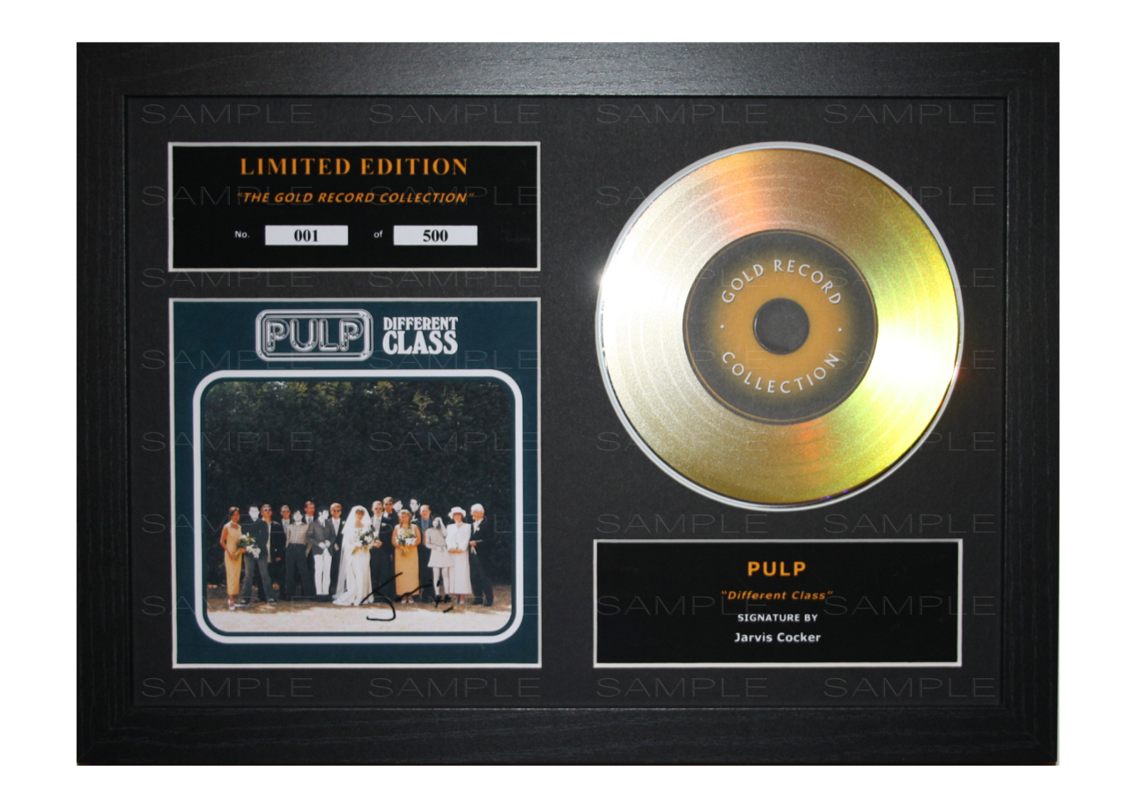 Pulp Signed Pulp Signed Gold Disc Ltd Edition Album Framed Picture Memorabilia ...
