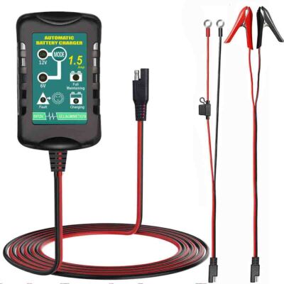 Trickle Charger for Automotive Motorcycle Car Battery, Portable Battery  Charger