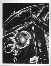 SPHERICAL PROPELLANT TANKS SPACENET-1 SATELLITE 1984 8" X 10" B/W ORIGL PHOTO