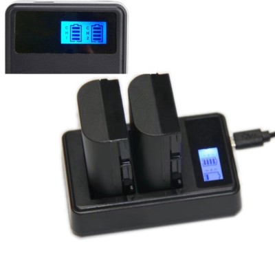 Dual LCD Display Battery Charger For Sony NP-FW50 A7S A7R II A5000 A5100 A6000