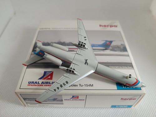Herpa Wings 1:500 Ural Airlines Tupolev Tu-154M confezione originale - Foto 3 di 5