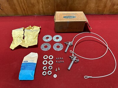 NOS 1969 FORD MUSTANG / TORINO / FAIRLANE HOOD PIN CABLE KIT C9OZ-16700-C FoMoCo
