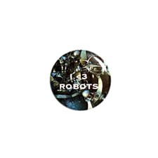 I Love Robots Pin Button Jacket or Backpack Pin Robot Tech Pin Button  1” 9-4