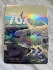 Delta Airline Collectible Trading Card (pilot card) Boeing 767-300ER No.55 New