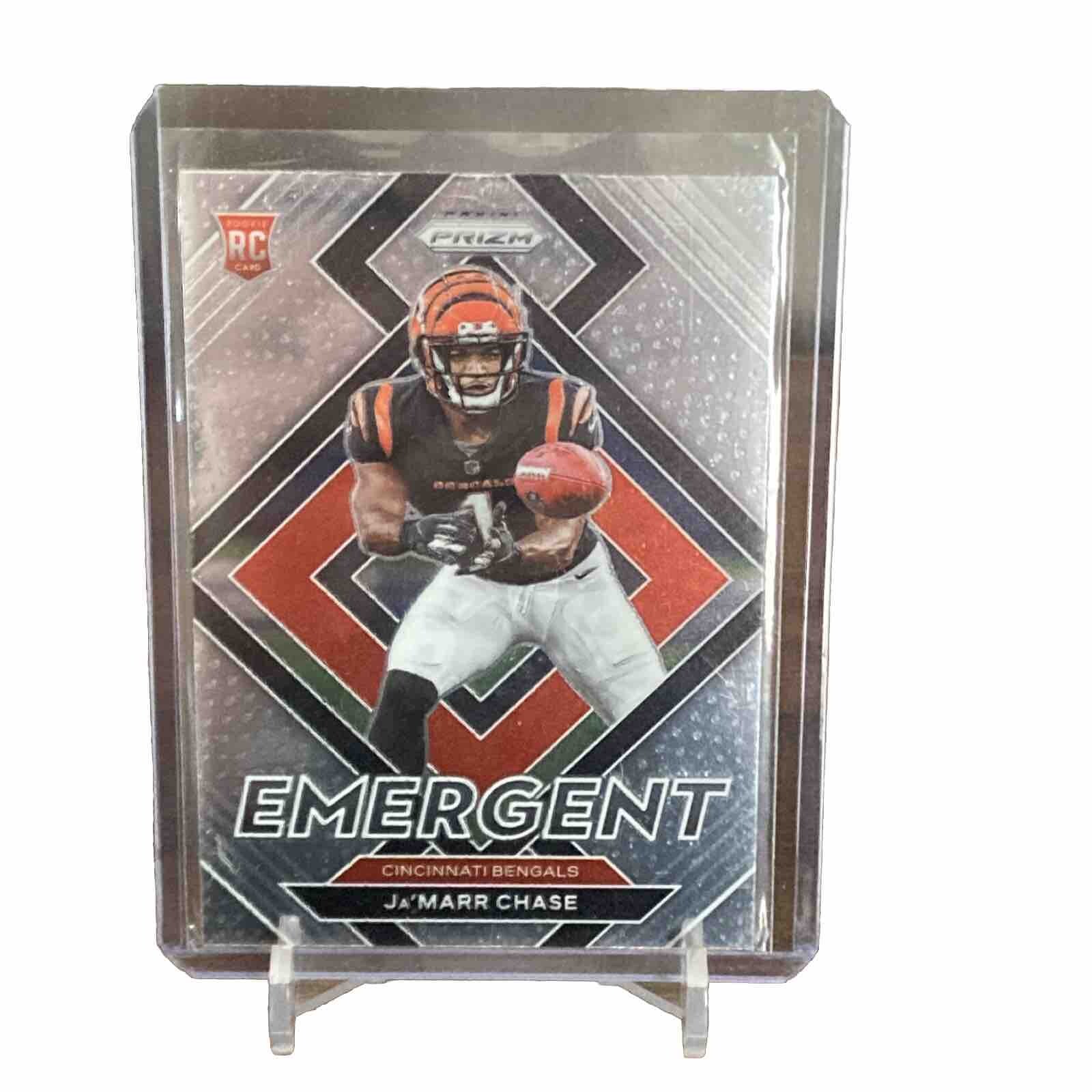Ja’Marr Chase 2021 Panini Prizm E-7 Emergent Rookie Cincinnati Bengals Rc