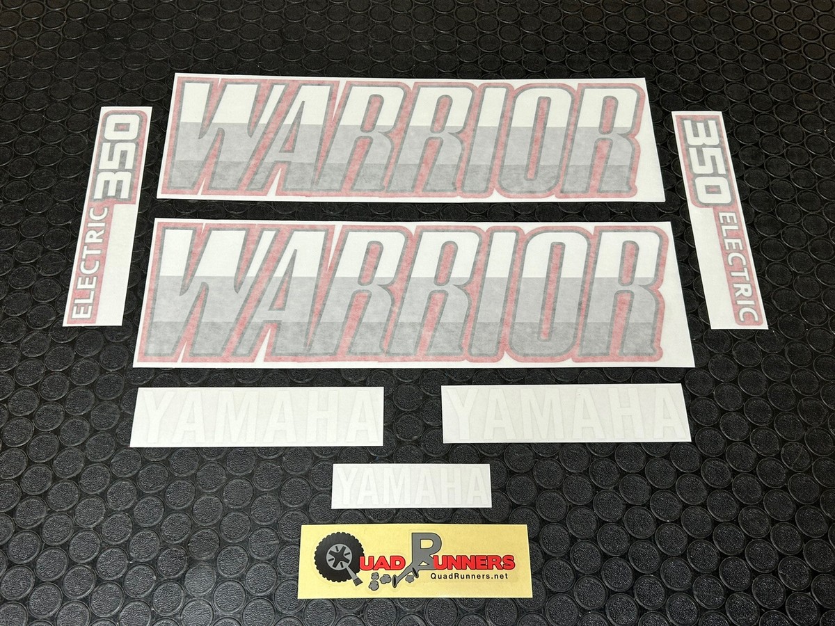 WARRIOR 350 PLASTICS STICKERS DECALS OEM REPLACE 87-04 FENDER RED