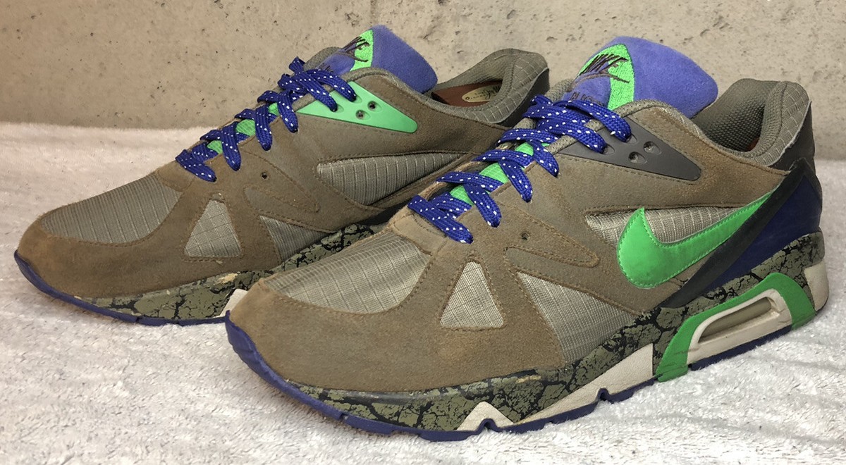 2008 Nike Air Structure Triax 91 Olive Hyper Verde Max Size 10