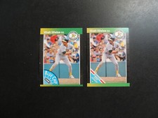 1989 Leaf Donruss Blue Chip Walt Weiss Sample Baseball Card Test Grand Slammers