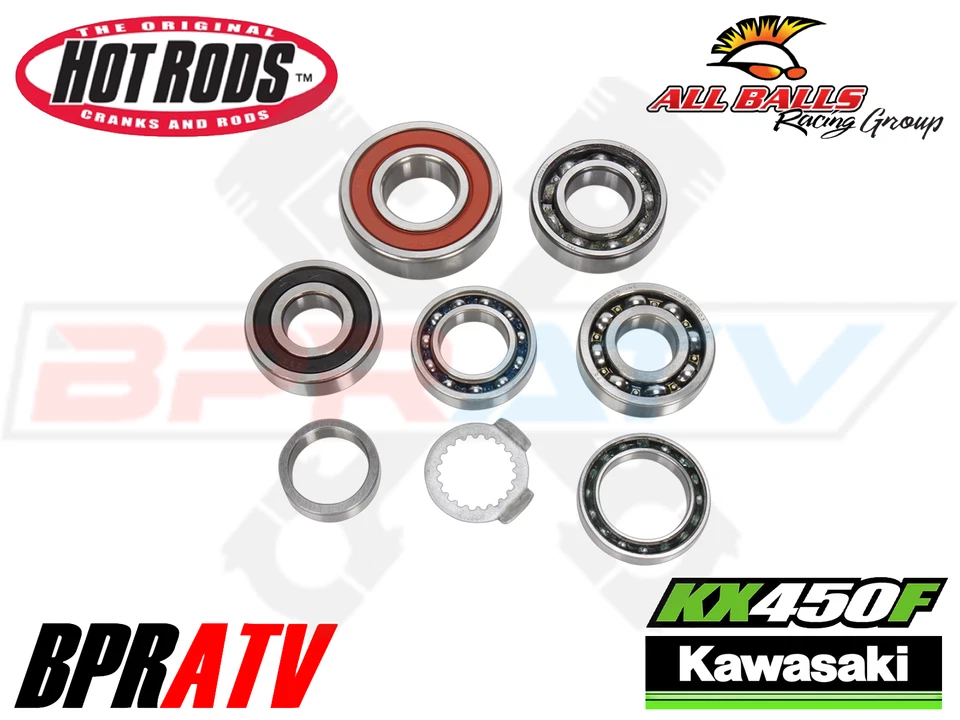 09-21 Kawasaki KX450F KX 450F Hot Rods TBK Heavy Duty Transmission Bearings Kit - Image 4 of 4