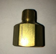 Parker, 222P-4-2, Pipe Reducing Adapter 1/4" FNPT x 1/8" MNPT Brass