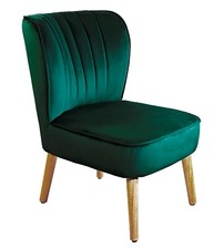 Velvet Accent Chair Bedroom chair Wood Legs grey, pink blue black lilac green