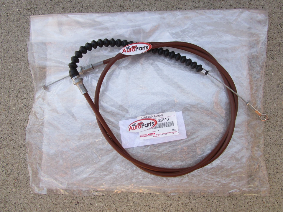 85 - 89 TOYOTA 4RUNNER RN61 2.4L FRONT PARKING BRAKE CABLE OEM BRAND NEW - Image 2 of 2