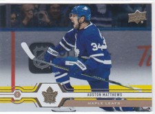 19/20 UD..AUSTON MATTHEWS..SILVER FOIL..CARD # 1..MAPLE LEAFS..COMBINED SHIP