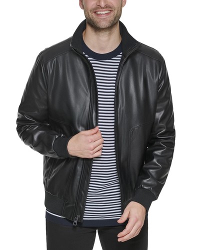 Faux Leather Bomber Jacket XXL 
