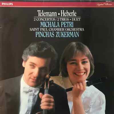 Telemann / Heberle 2 Concertos / 2 Trios   Duet NEAR MINT Philips Vinyl LP