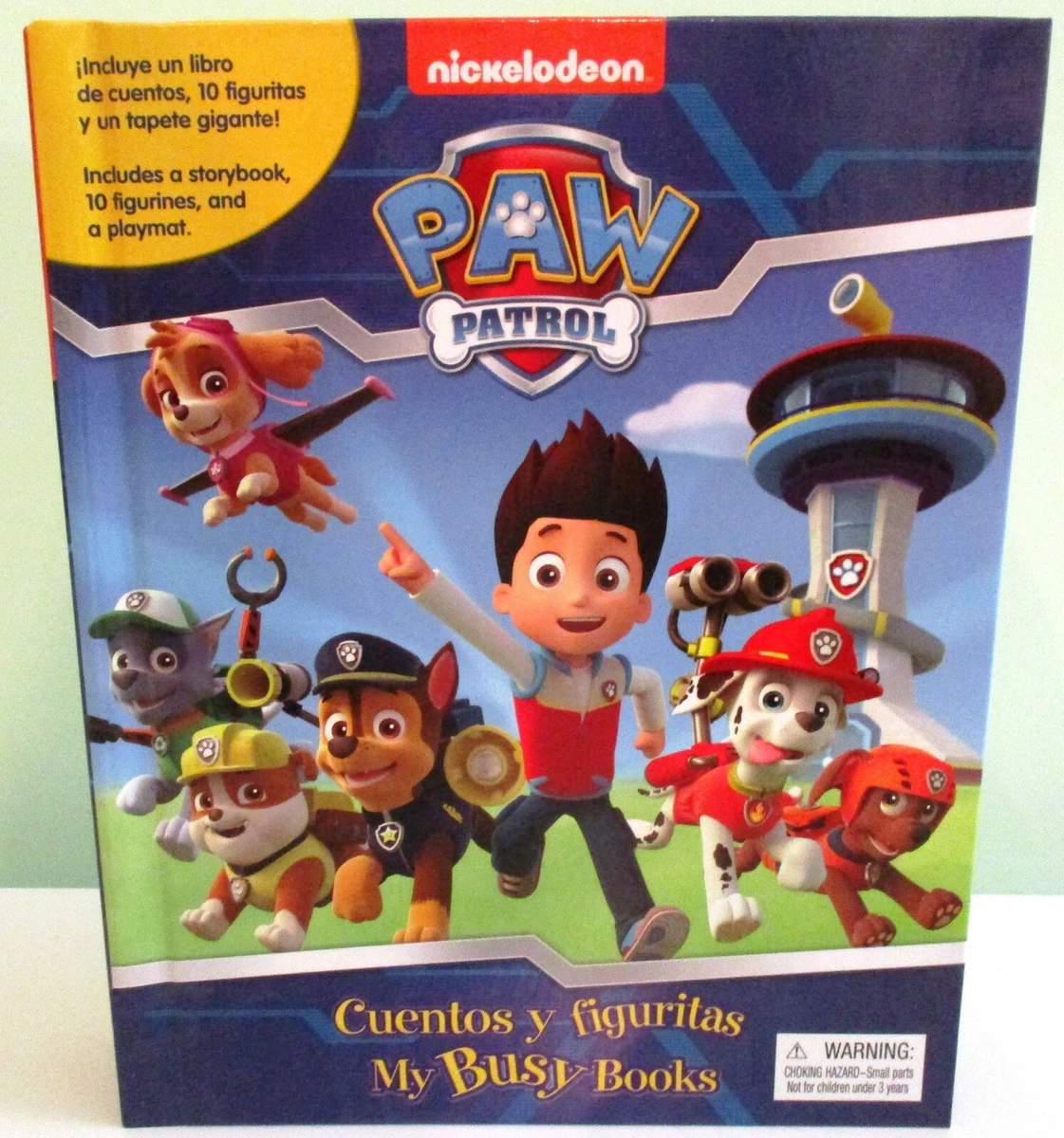 NEW Nickelodeon Paw Patrol My Busy Books with 10 Figurines and