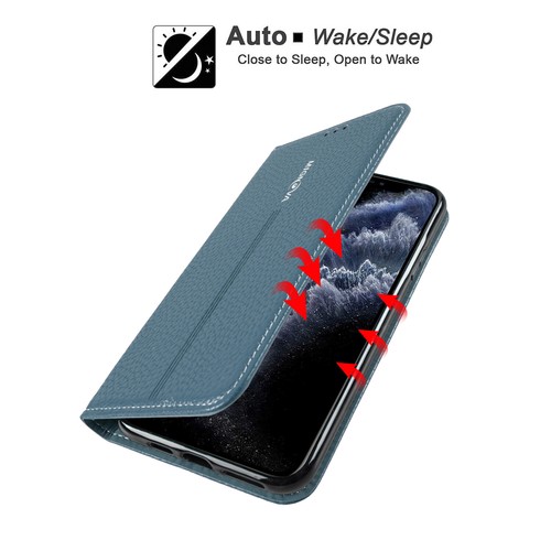 Funda billetera de cuero para iPhone 11 Pro Max 11 Pro 11 con bolsillo para tarjeta de crédito - Imagen 5 de 31