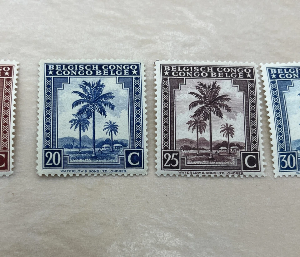 ‘42 CONGO BELGE-BELGISCH CONGO. Rare & Collectible Stamp MNH/MH  Look 👀5 Stamps - Image 3 of 4