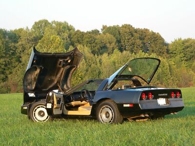 1984 C4 Corvette Black Tan interior 24x36 inch Poster | eBay