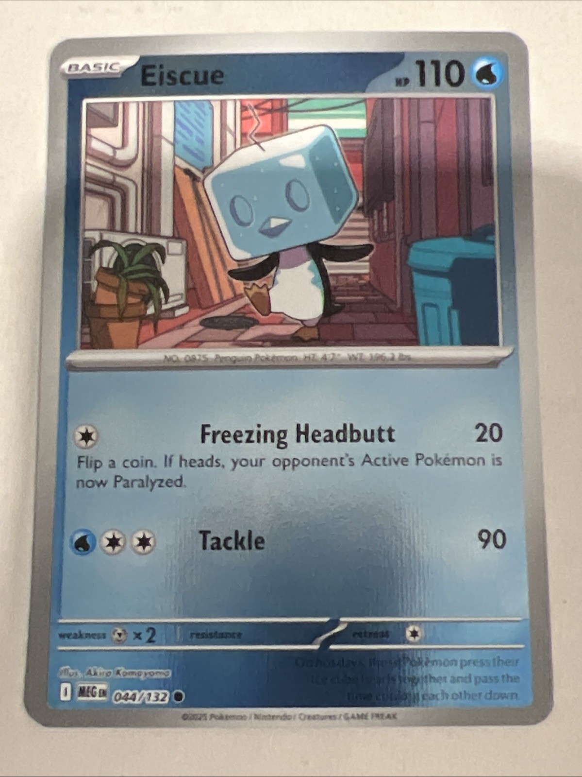 Eiscue #44 Pokemon Mega Evolution - Mint Pack Fresh Reverse Holo 44/132