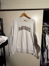 Vintage Champion Reverse Weave Harvard University Crewneck Sweatshirt