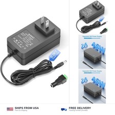 ALITOVE 24 Volt Power Supply 2A 48W 24V Transformer Power Cord AC to DC Adapt...