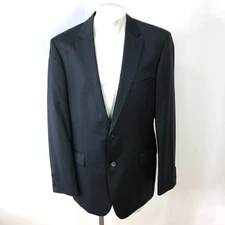 Hugo Boss Pasolini/Movie 42L Long 100% Wool Button Sport Coat Blazer Jacket Gray