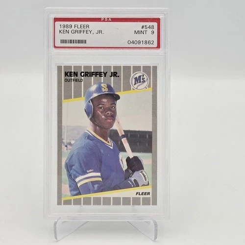 1989 Fleer Ken Griffey Jr #548 Rookie ~ Seattle Mariners ~ PSA 9 MINT