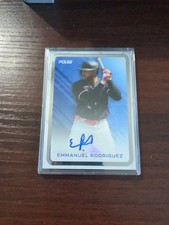 Pulse Emmanuel Rodriguez Autographed Baseball Card In Protective Case