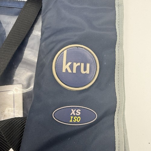 Giubbotto salvagente Kru XS ISO adulto gonfiaggio manuale 150N imbracatura integrata - Foto 3 di 11