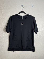 ADIDAS BY STELLA MCCARTNEY  TrueStar Logo-Print Perforated T-Shirt M