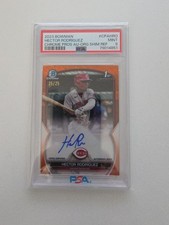 2023 Bowman Chrome Prospect Auto Hector Rodriguez Orange Shimmer 25/25 PSA 9 CIN
