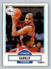 Charles Barkley 1990-91 Fleer #139 Philadelphia 76ers