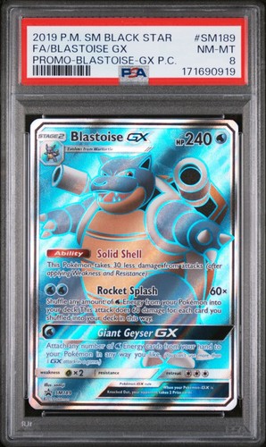 Blastoise-GX graded PSA 8 for sale on eBay